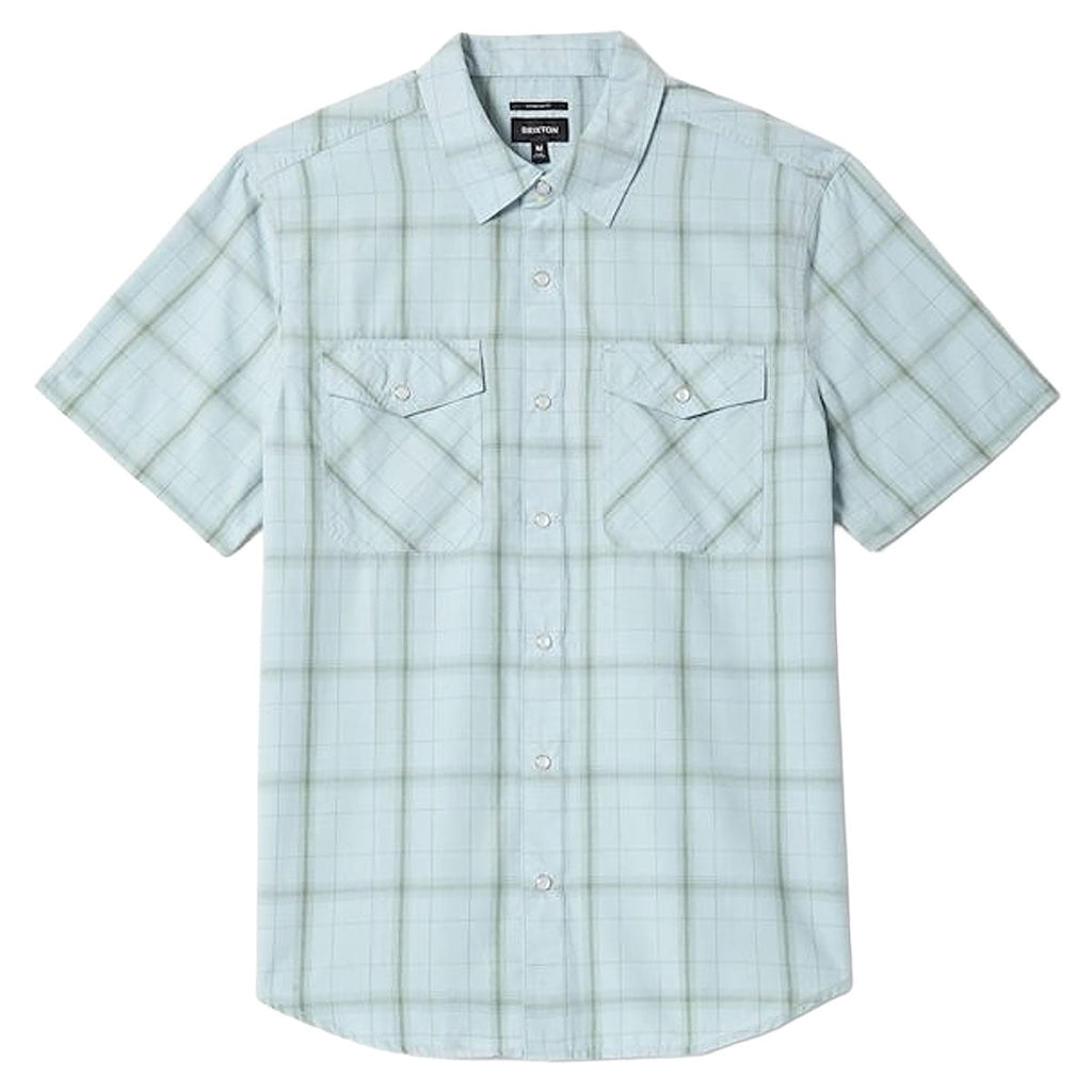 Brixton The Breezy Wayne Shirt - Seafoam Plaid
