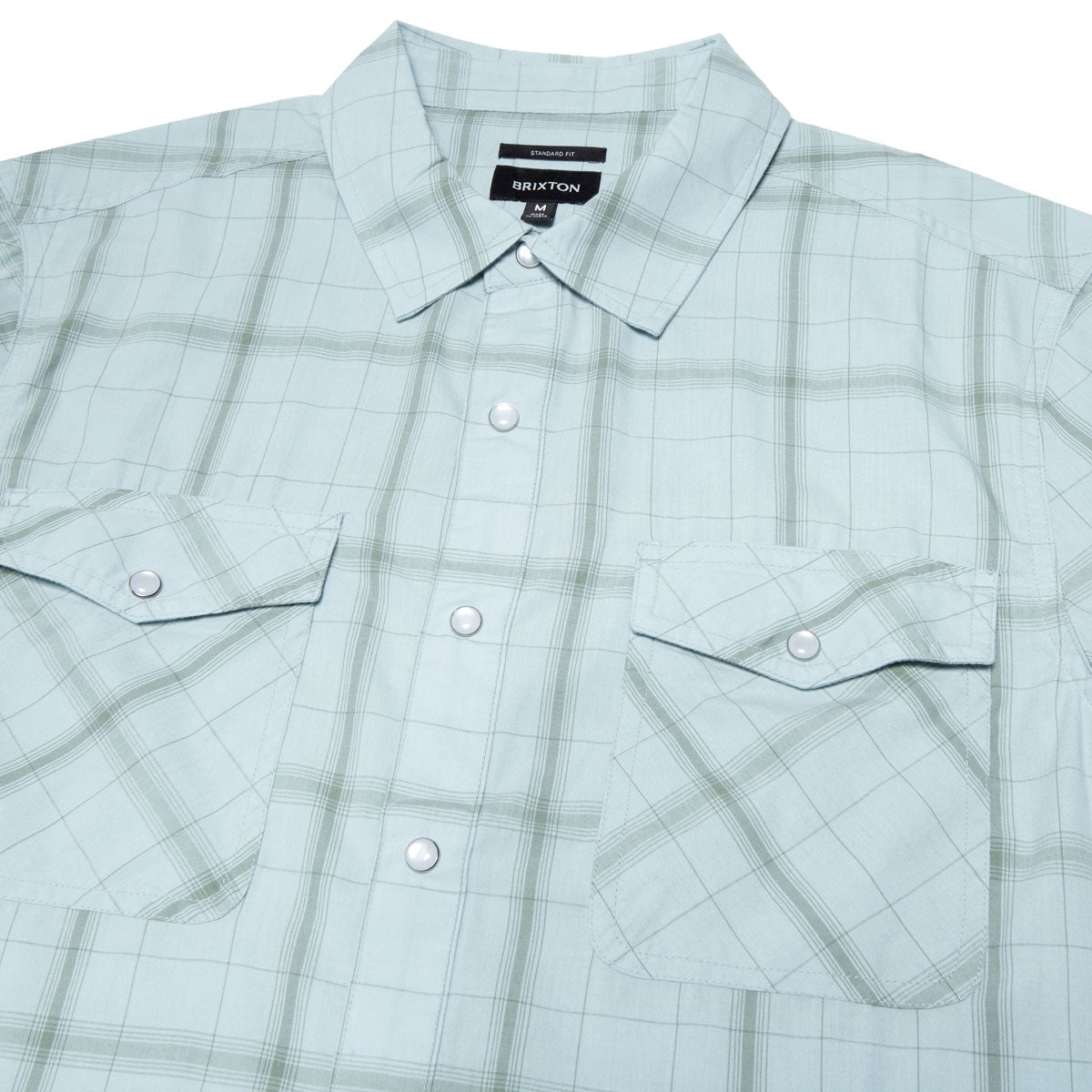 Brixton The Breezy Wayne Shirt - Seafoam Plaid