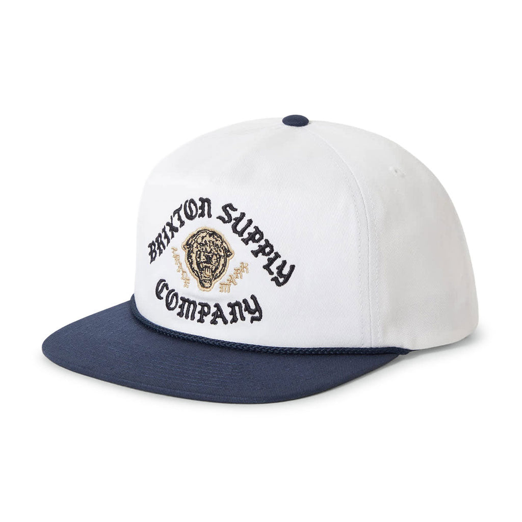 Brixton Morado Mp Snapback Hat - Midnight Blue/White