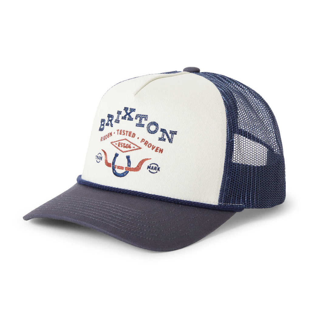 Brixton Beekman C Np Mp Trucker Hat - Off White/Navy