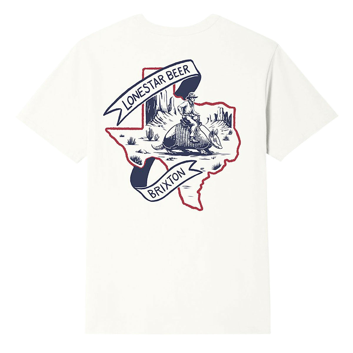 Brixton x Lone Star Armadillo T-Shirt - Cream