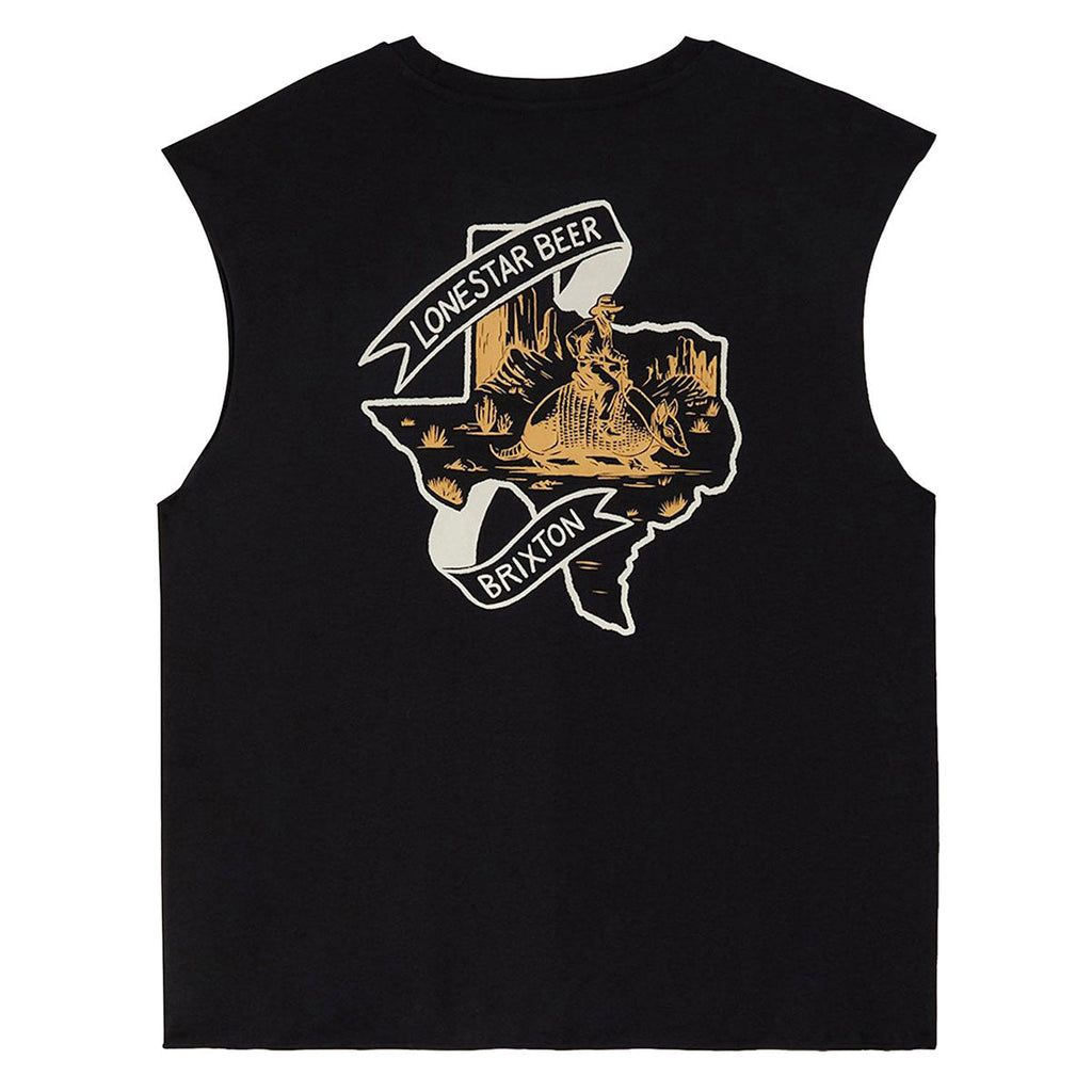 Brixton x Lone Star Armadillo Muscle Tank Top - Black