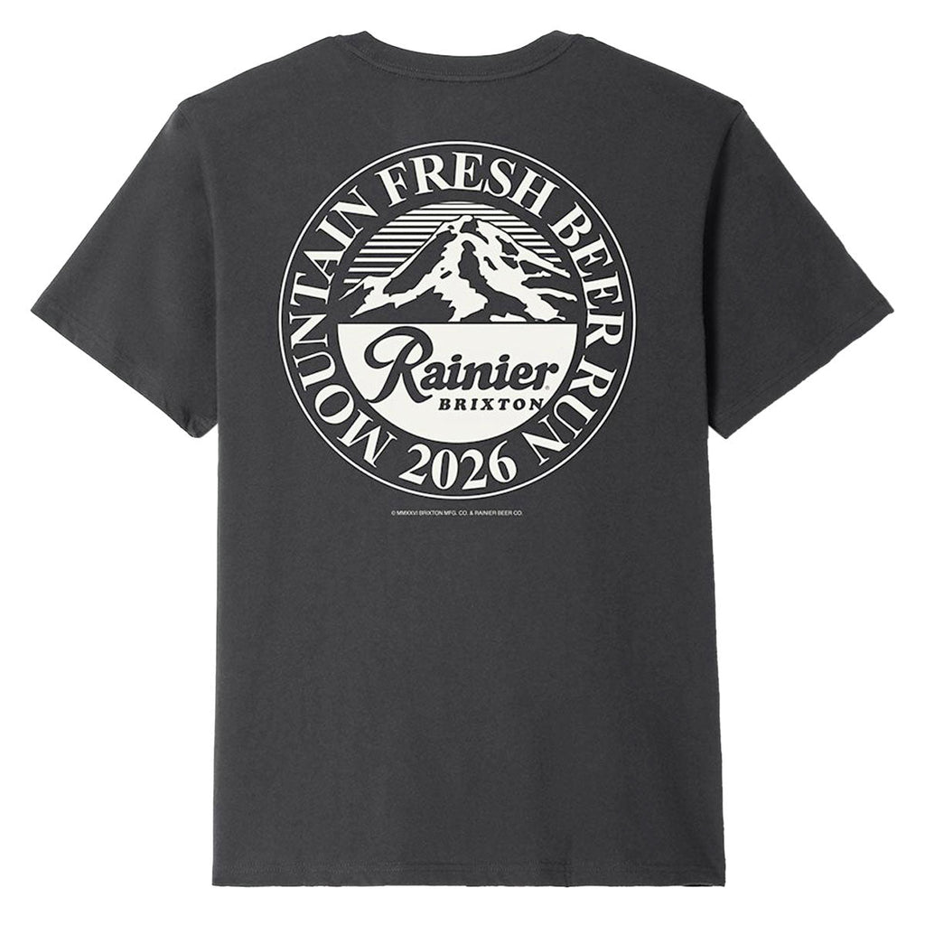 Brixton x Rainier Beer Run T-Shirt - Black