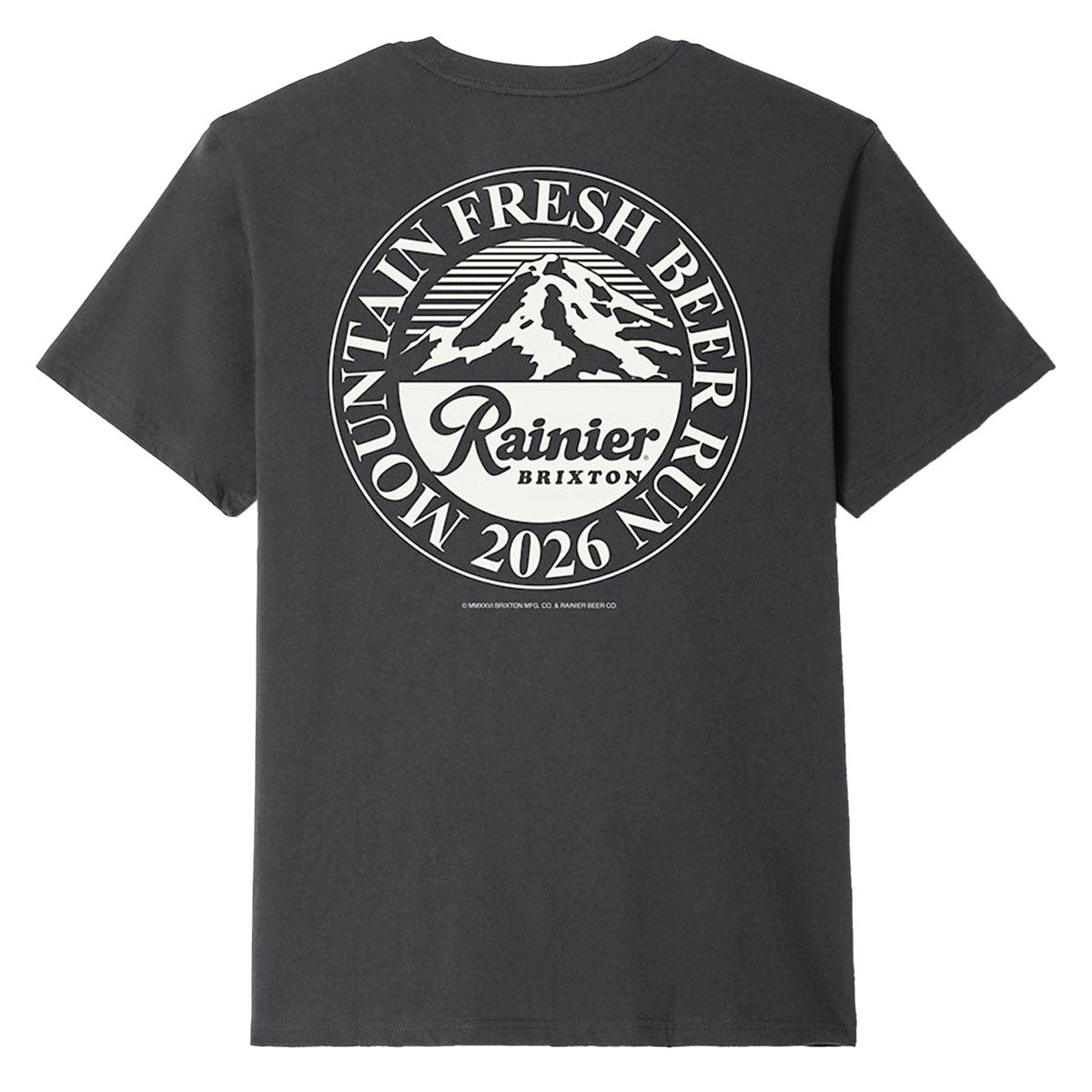 Brixton x Rainier Beer Run T-Shirt - Black