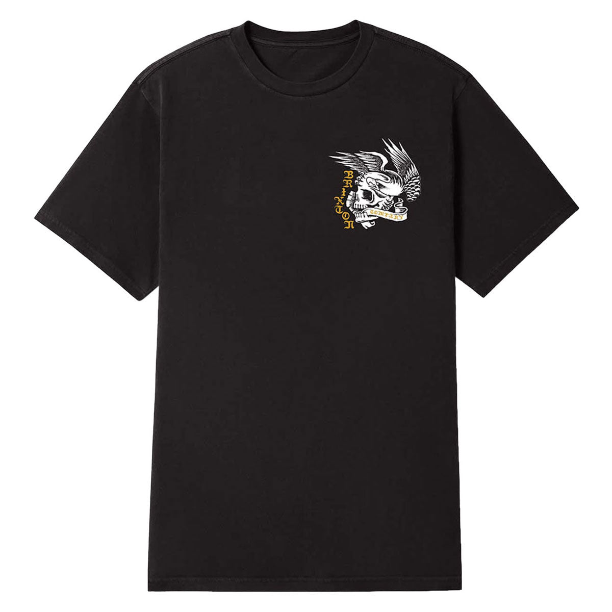 Brixton Wolcott T-Shirt - Black Worn Wash