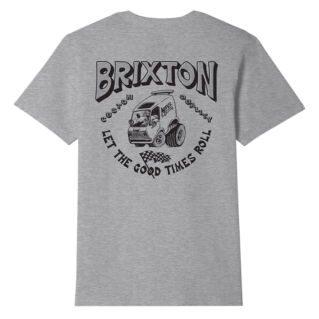 Brixton Garnet T-Shirt - Heather Grey