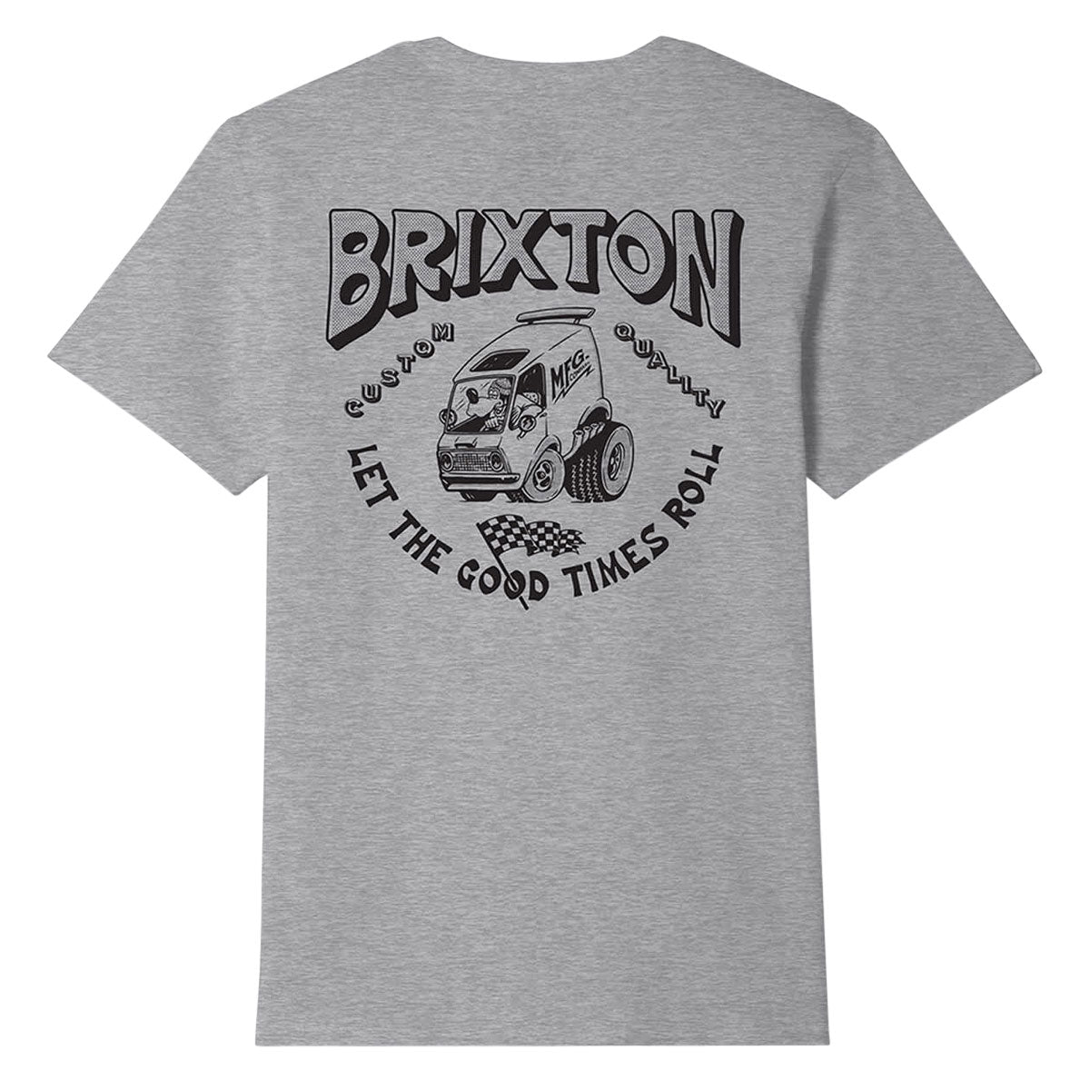 Brixton Garnet T-Shirt - Heather Grey