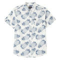 Brixton Charter Print Shirt - Off White Pineapple