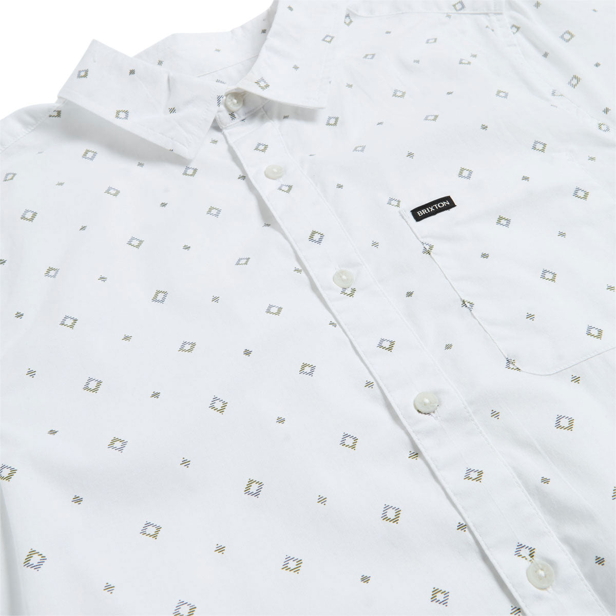 Brixton Charter Print Shirt - White/Geo
