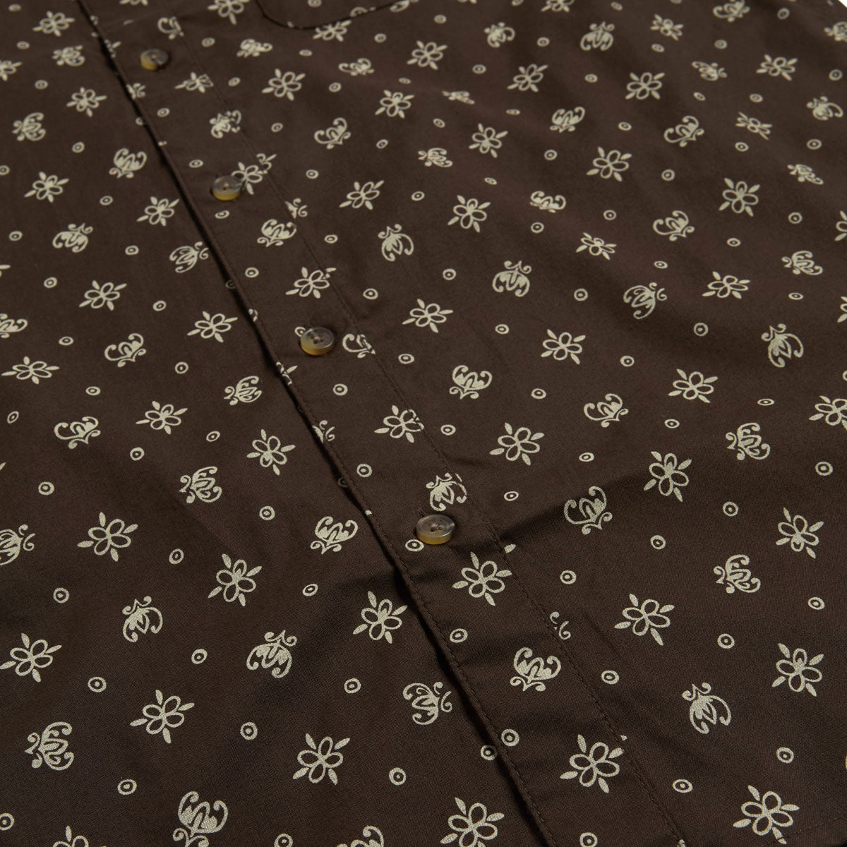 Brixton Charter Print Shirt - Walnut Brown Bandana