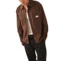 Brixton Trademark Long Sleeve Woven Shirt - Walnut Brown