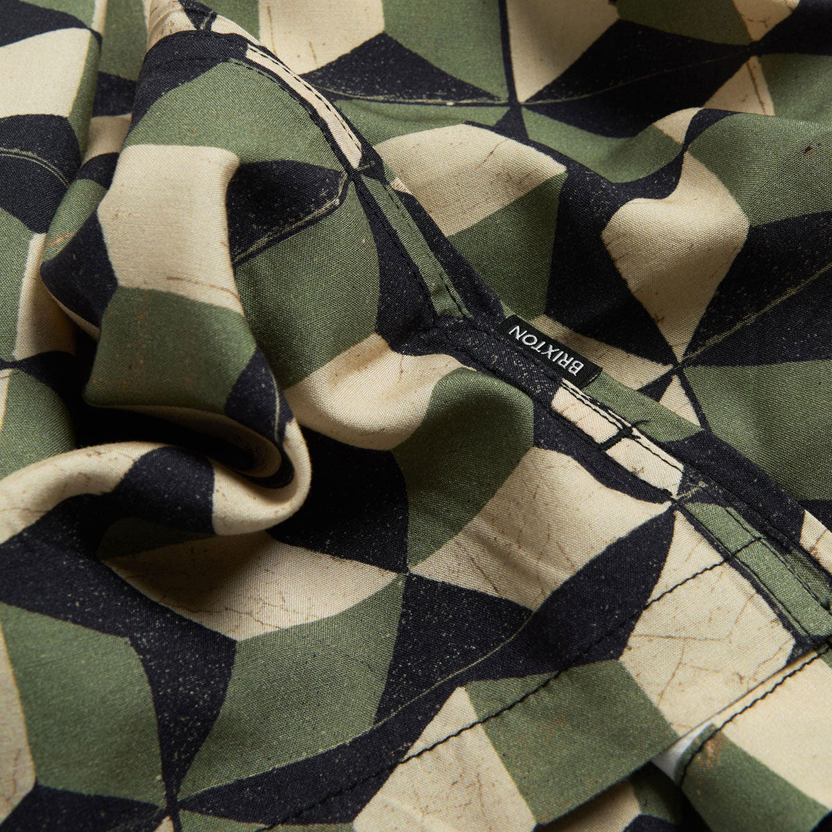 Brixton Burger She Wrote Shirt - Black/Green Tile