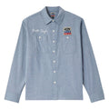 Brixton x Ford Service Dept Long Sleeve Work Shirt - Blue Chambray
