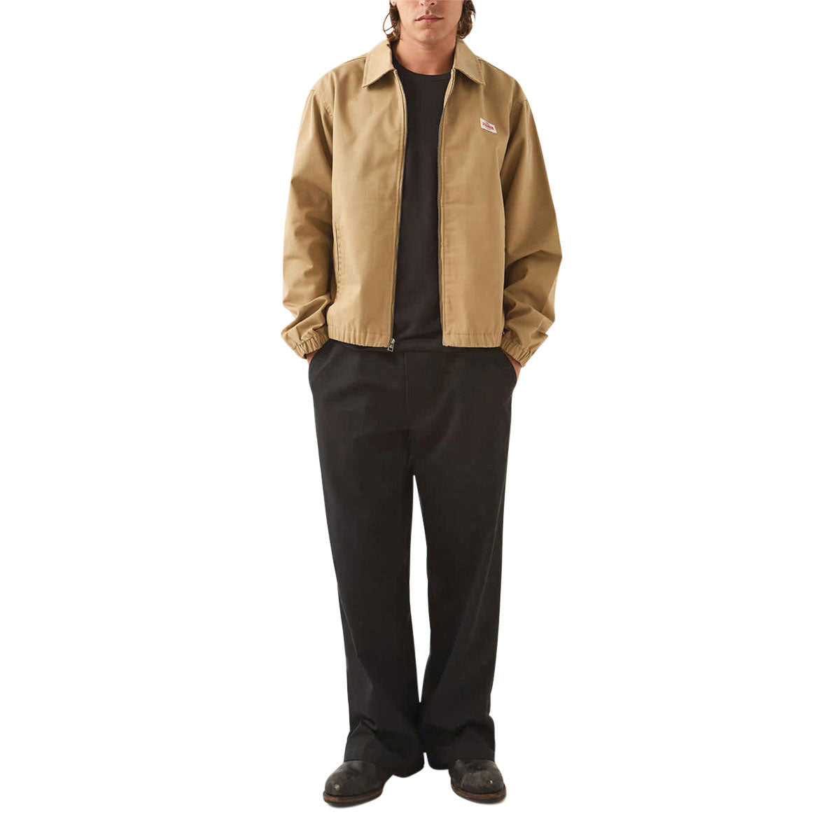 Brixton Trademark Lightweight Garage Jacket - British Khaki