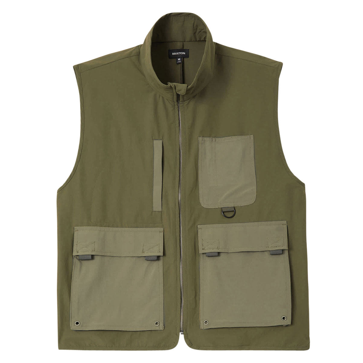 Brixton Journey Utility Vest - Dark Olive/Olive Surplus