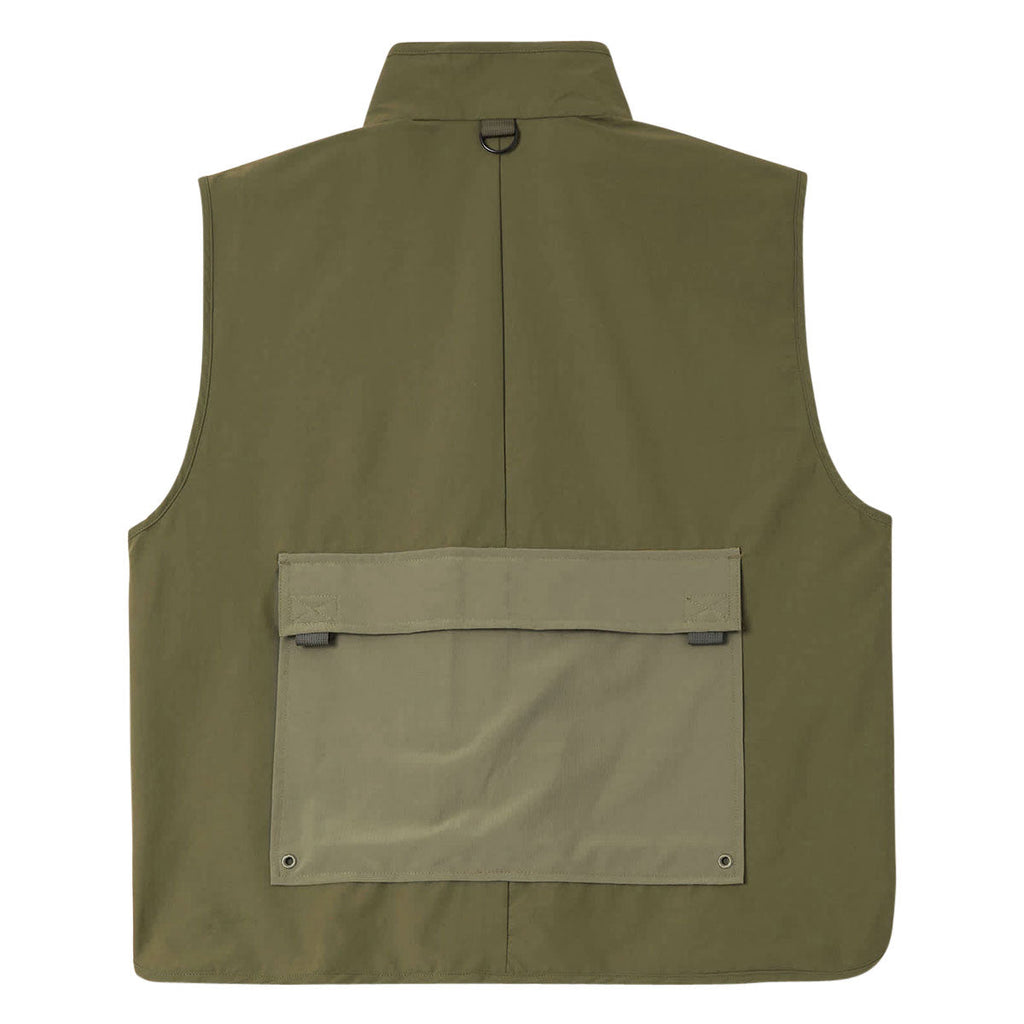 Brixton Journey Utility Vest - Dark Olive/Olive Surplus