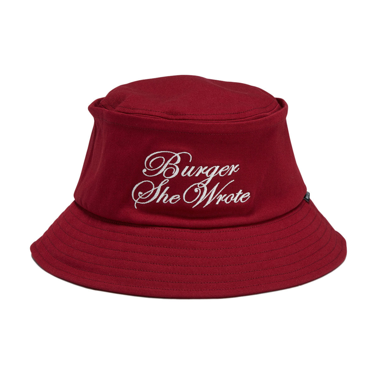 Brixton Burger She Wrote Bucket Hat - Burgundy