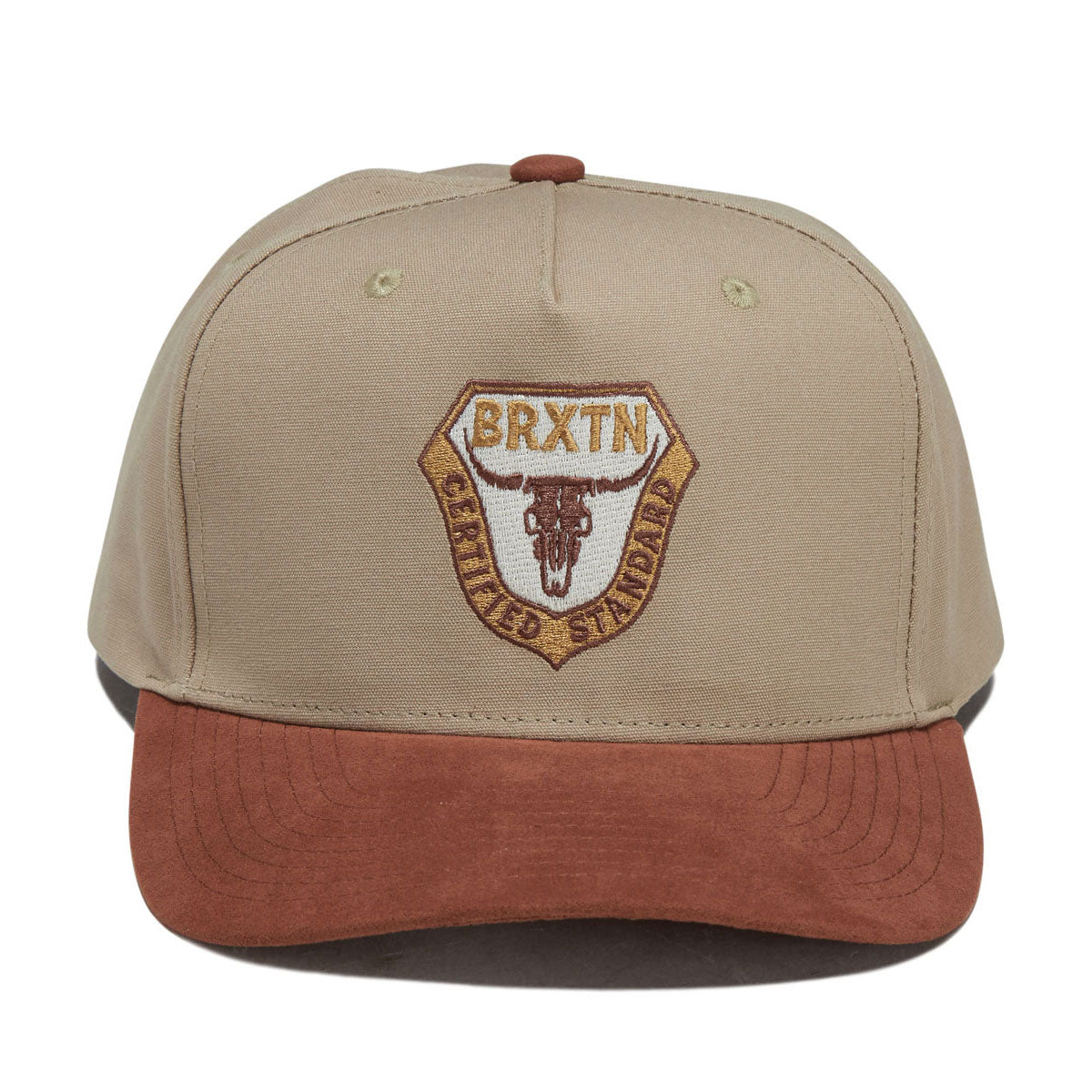 Brixton Fraser Snapback Hat - Olive Stone