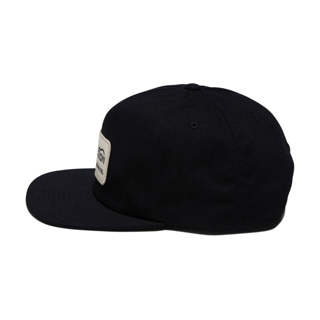 Brixton Grade Snapback Hat - Black/Off White