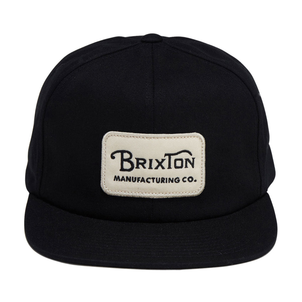 Brixton Grade Snapback Hat - Black/Off White