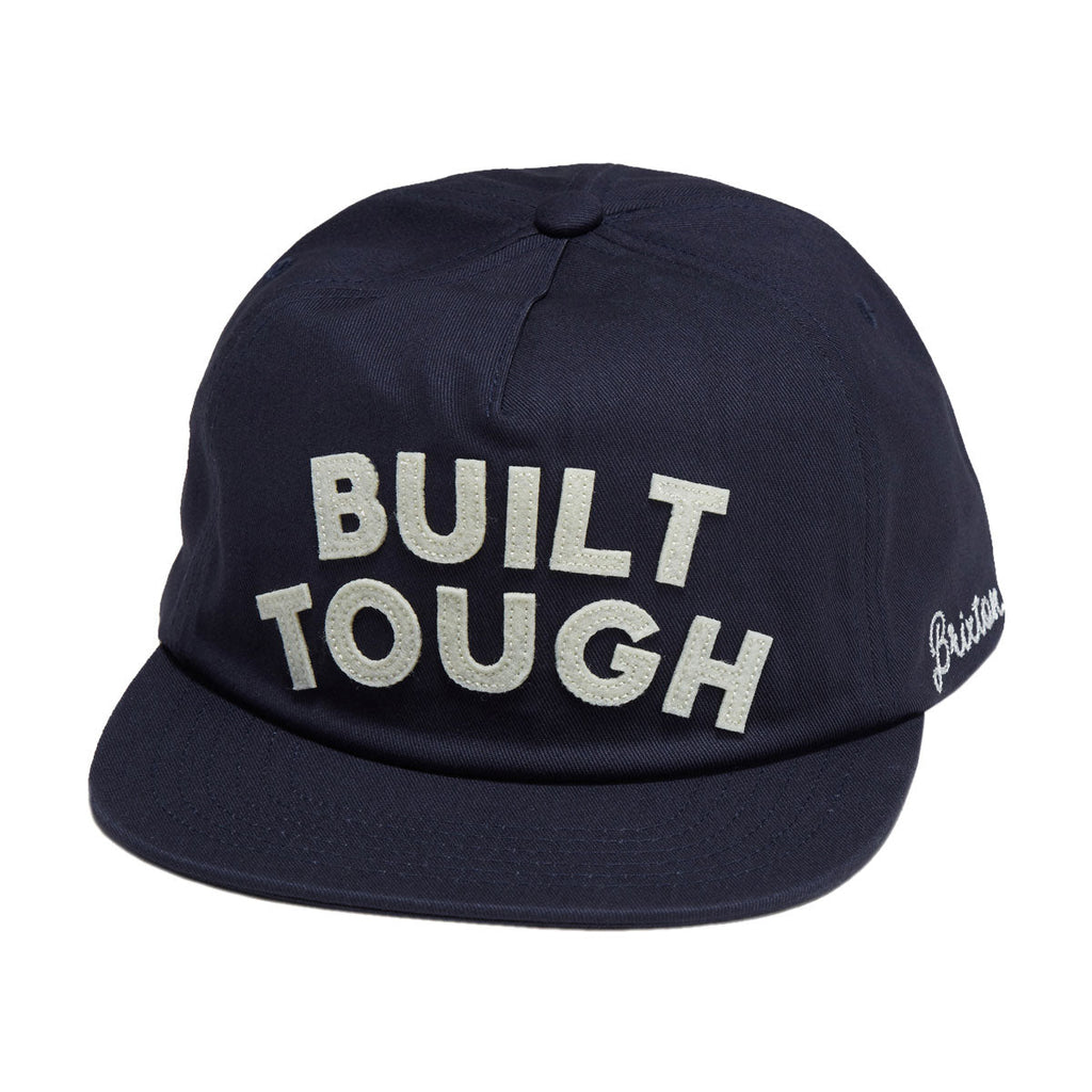 Brixton x Ford Built Tough Snapback Hat - American Navy/Wimbledon White