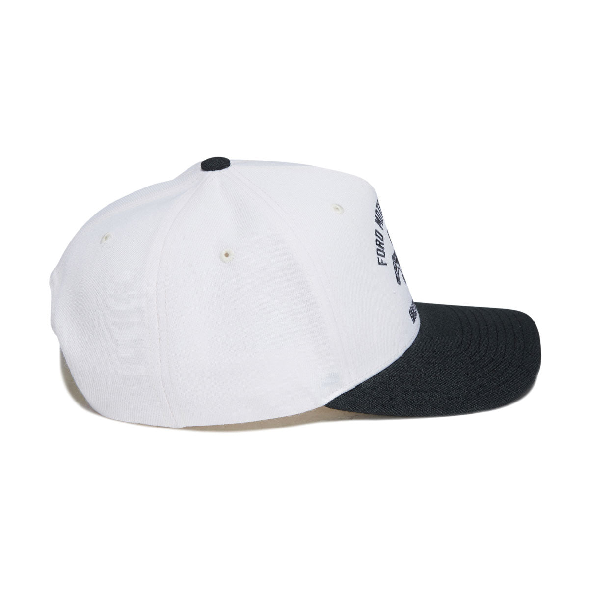 Brixton x Ford Mustang Snapback Hat - Wimbledone White/Burnt Rubber