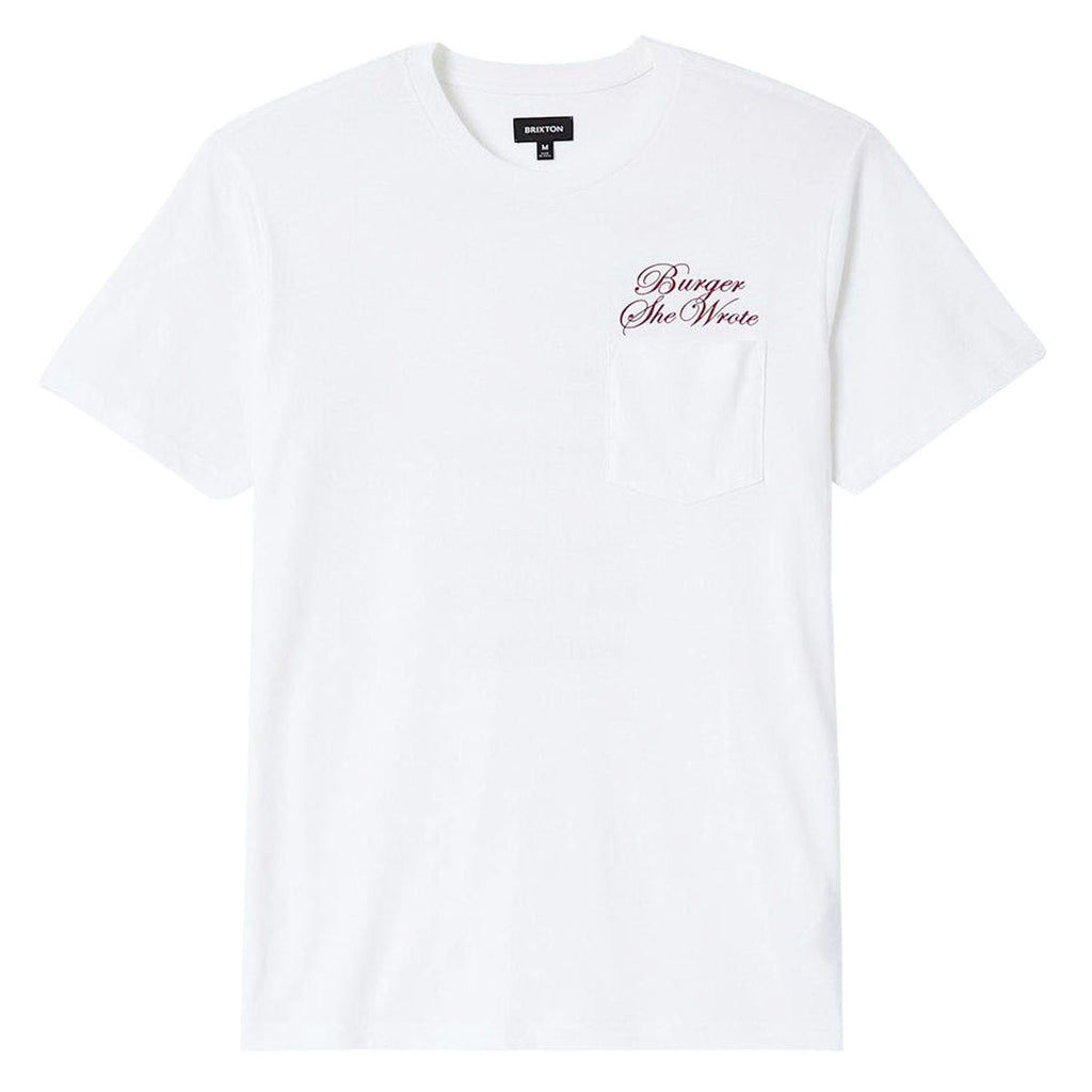 Brixton Burger She Wrote Pocket T-Shirt - White