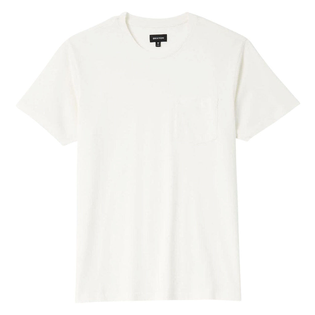 Brixton Baseline Pocket T-Shirt - Off White Vintage Wash