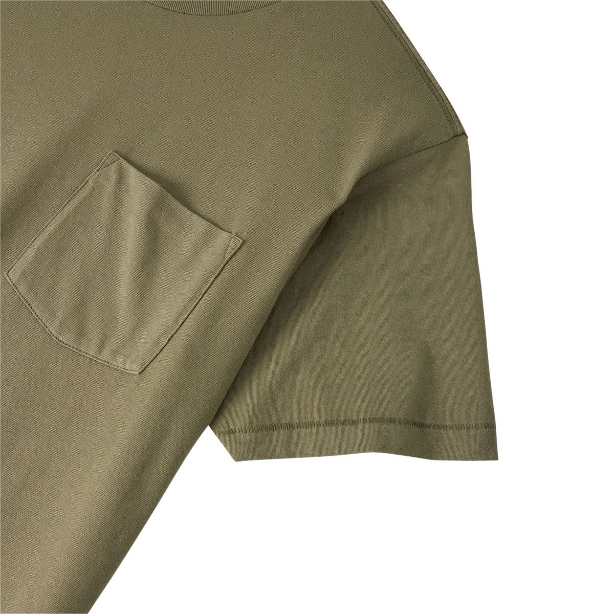 Brixton Baseline Pocket T-Shirt - Olive Surplus Vintage Wash