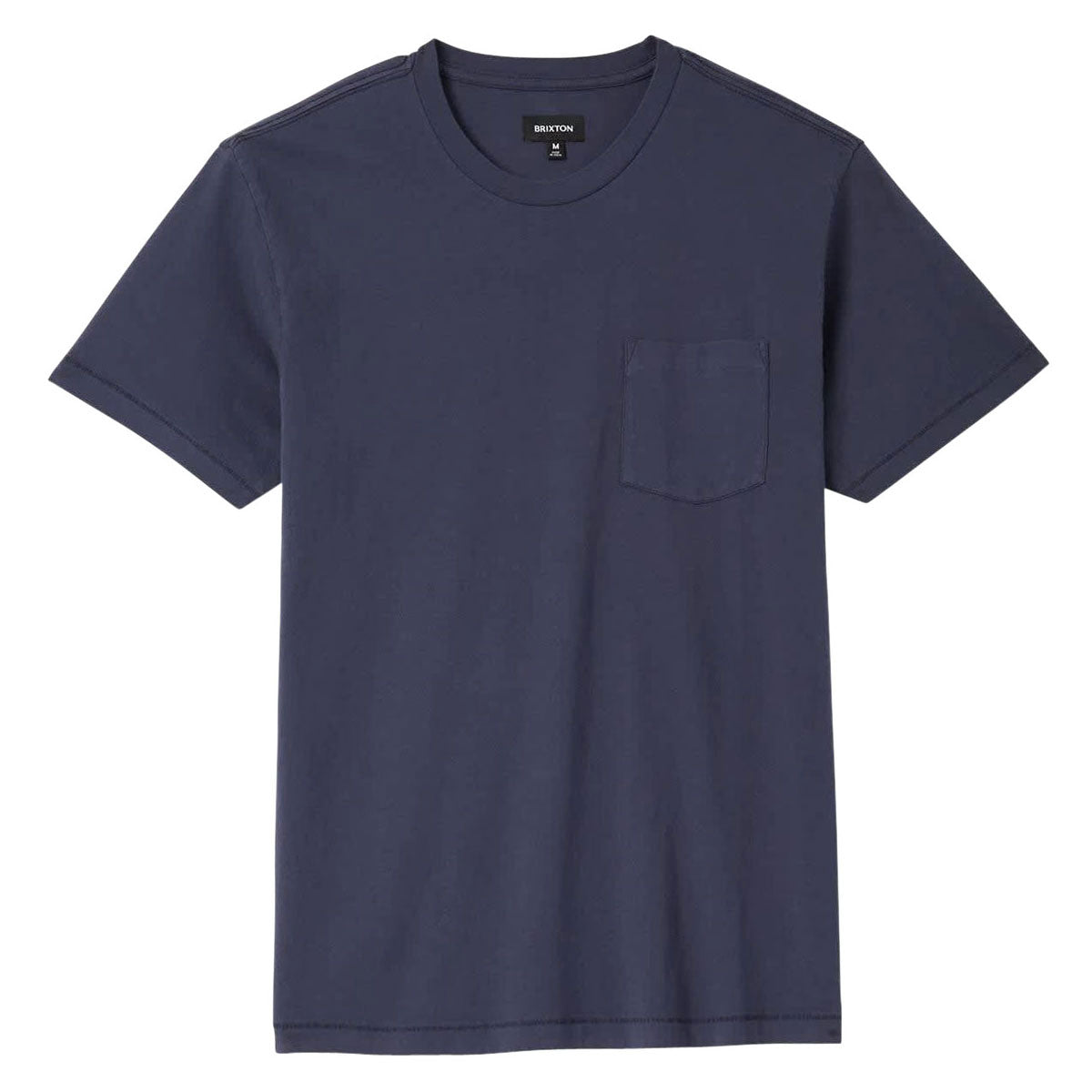 Brixton Baseline Pocket T-Shirt - Washed Navy Vintage Wash