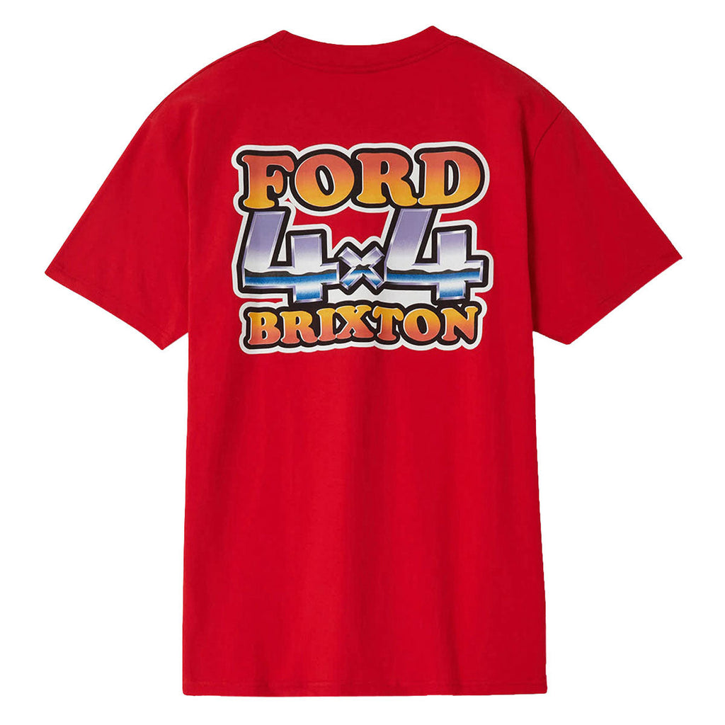Brixton x Ford 4x4 Chrome T-Shirt - Rangoon Red