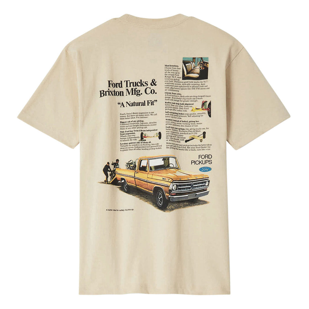Brixton x Ford 71 Pickup T-Shirt - Wimbledon White