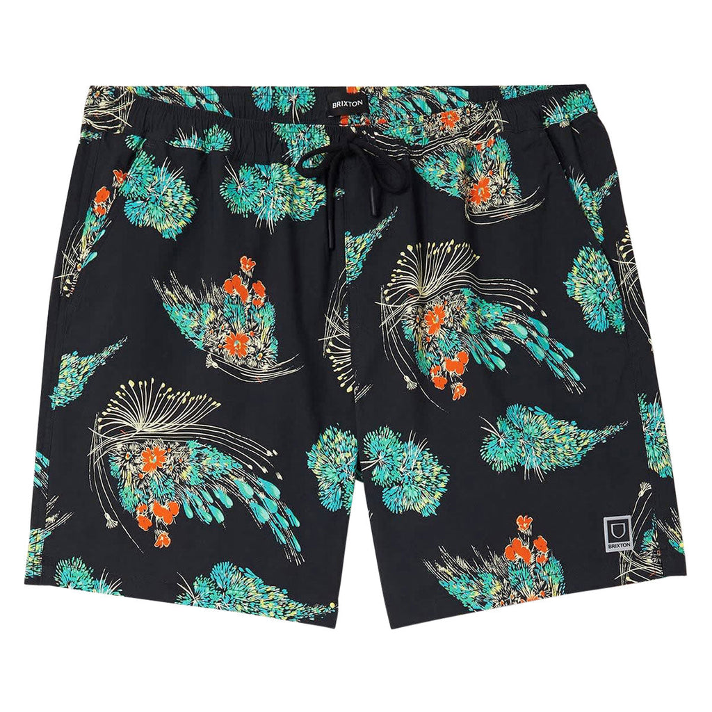 Brixton Everyday Hybrid 7" Shorts - Black Floral