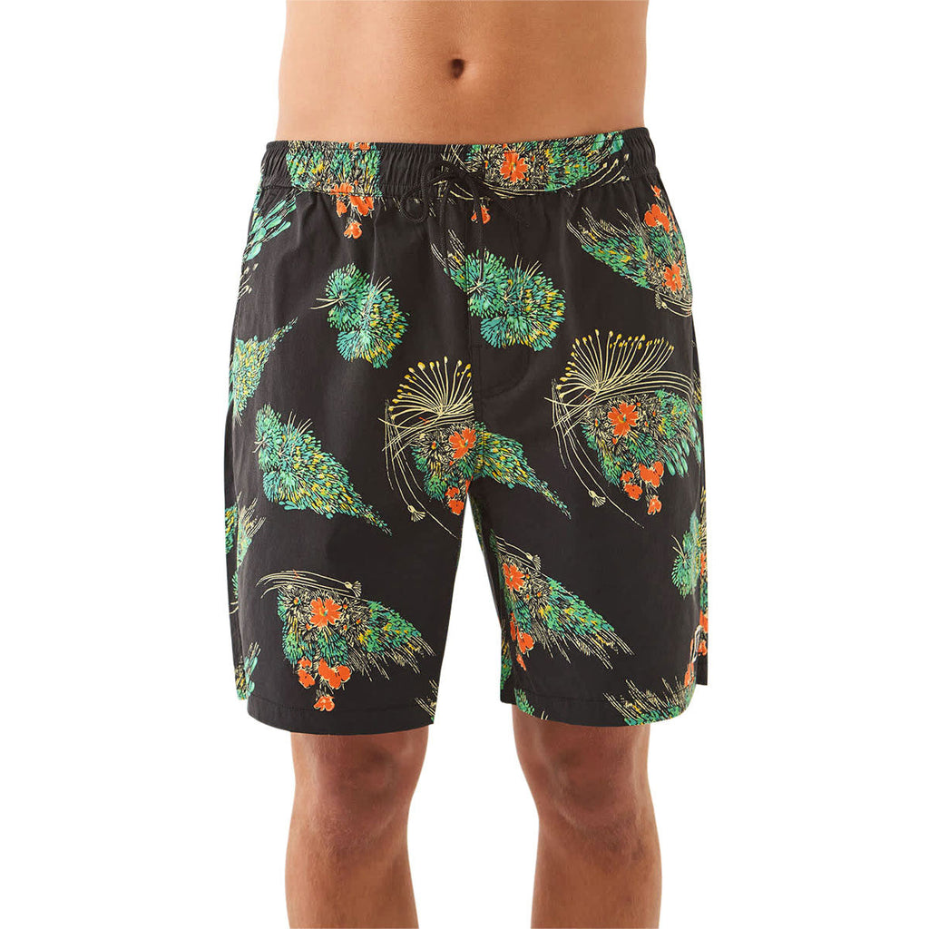 Brixton Everyday Hybrid 7" Shorts - Black Floral
