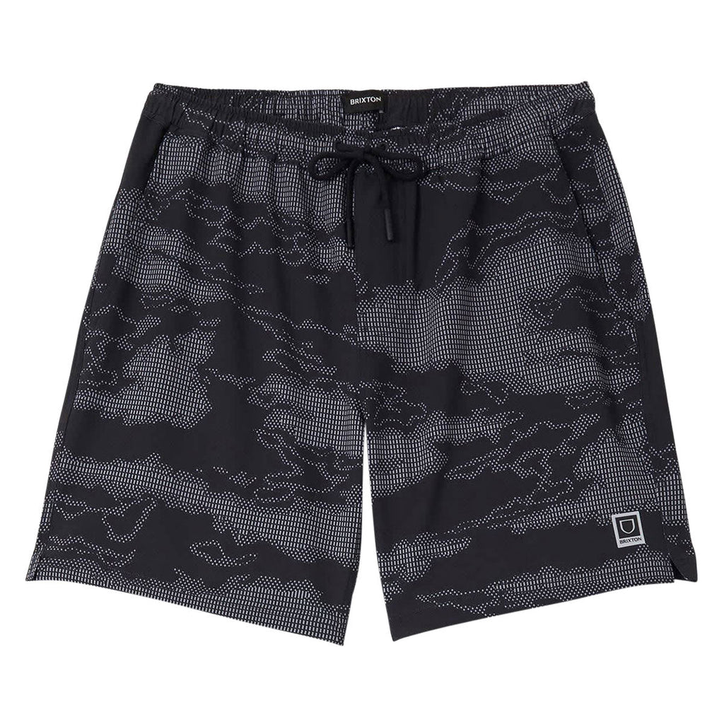 Brixton Journey Active Shorts - Black Camo