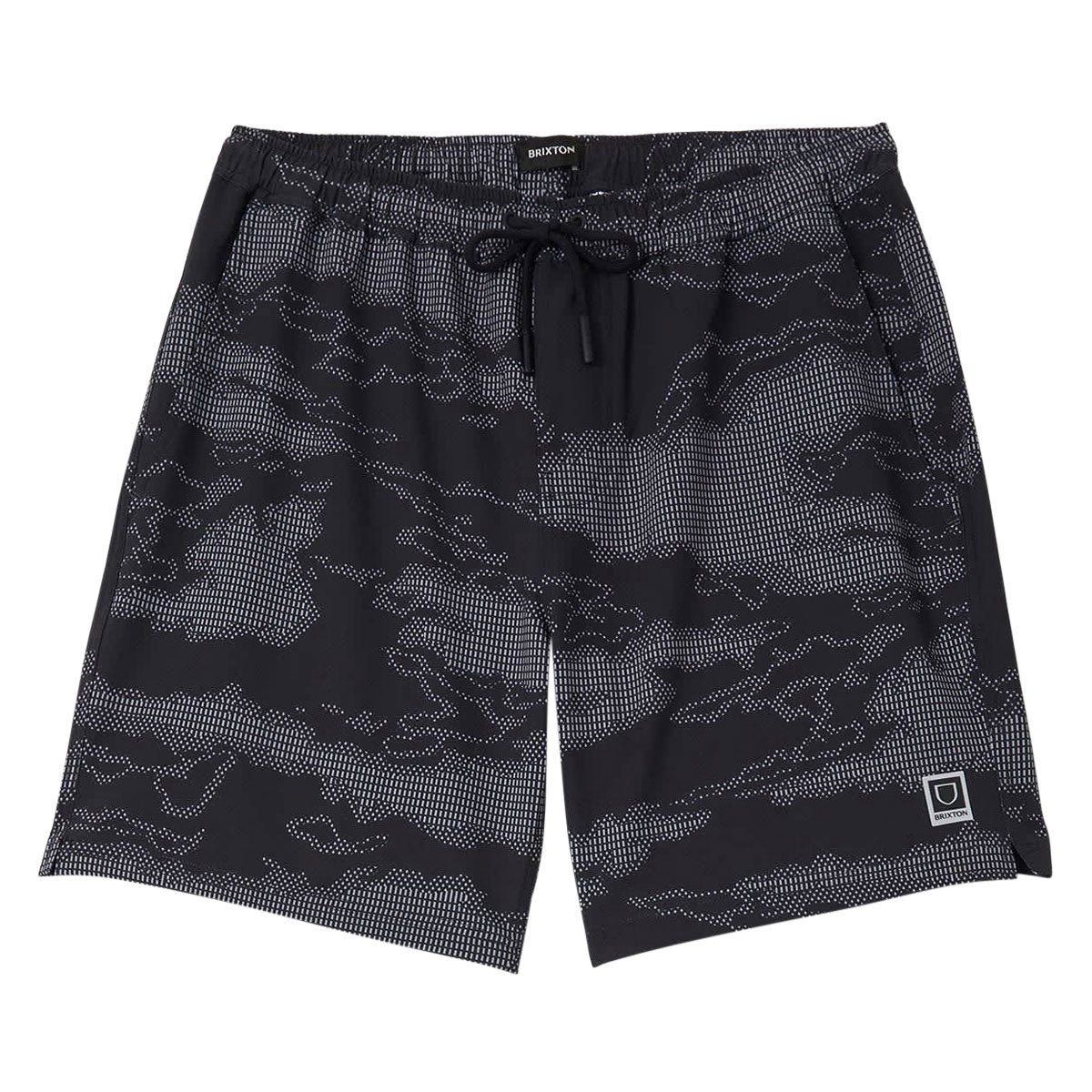 Brixton Journey Active Shorts - Black Camo