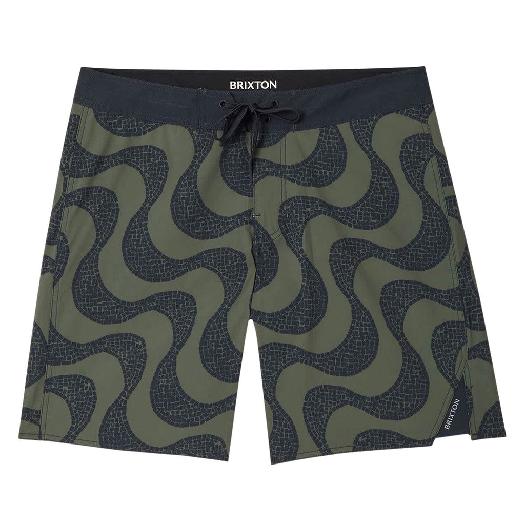 Brixton Blitz 19" Boardshorts - Dark Olive/Black