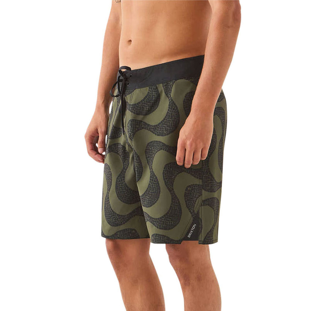 Brixton Blitz 19" Boardshorts - Dark Olive/Black
