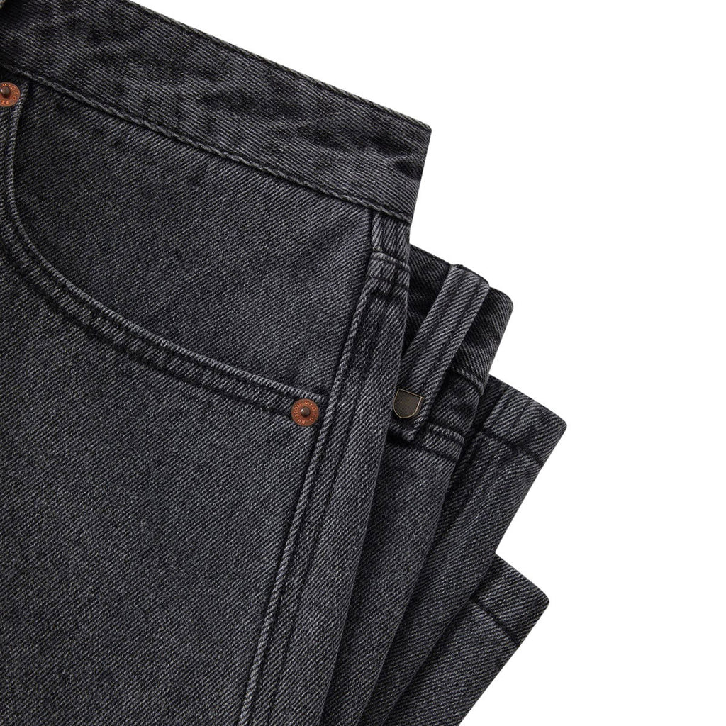 Brixton Relaxed Shorts - Washed Black Denim