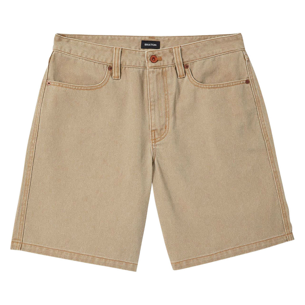 Brixton Relaxed Shorts - Washed British Khaki