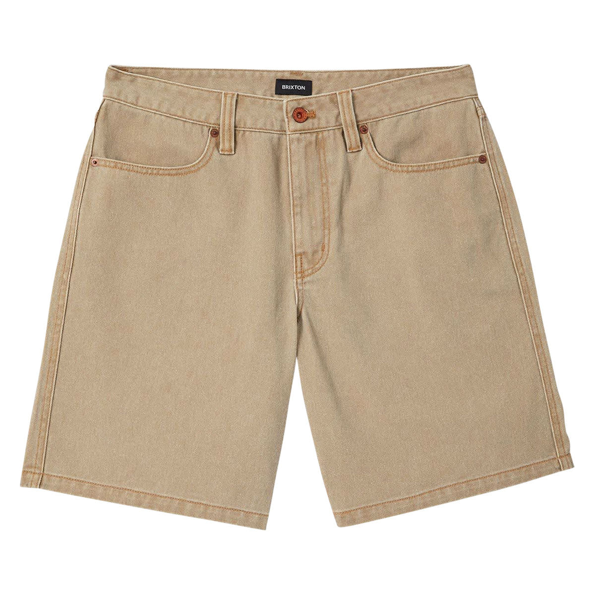 Brixton Relaxed Shorts - Washed British Khaki