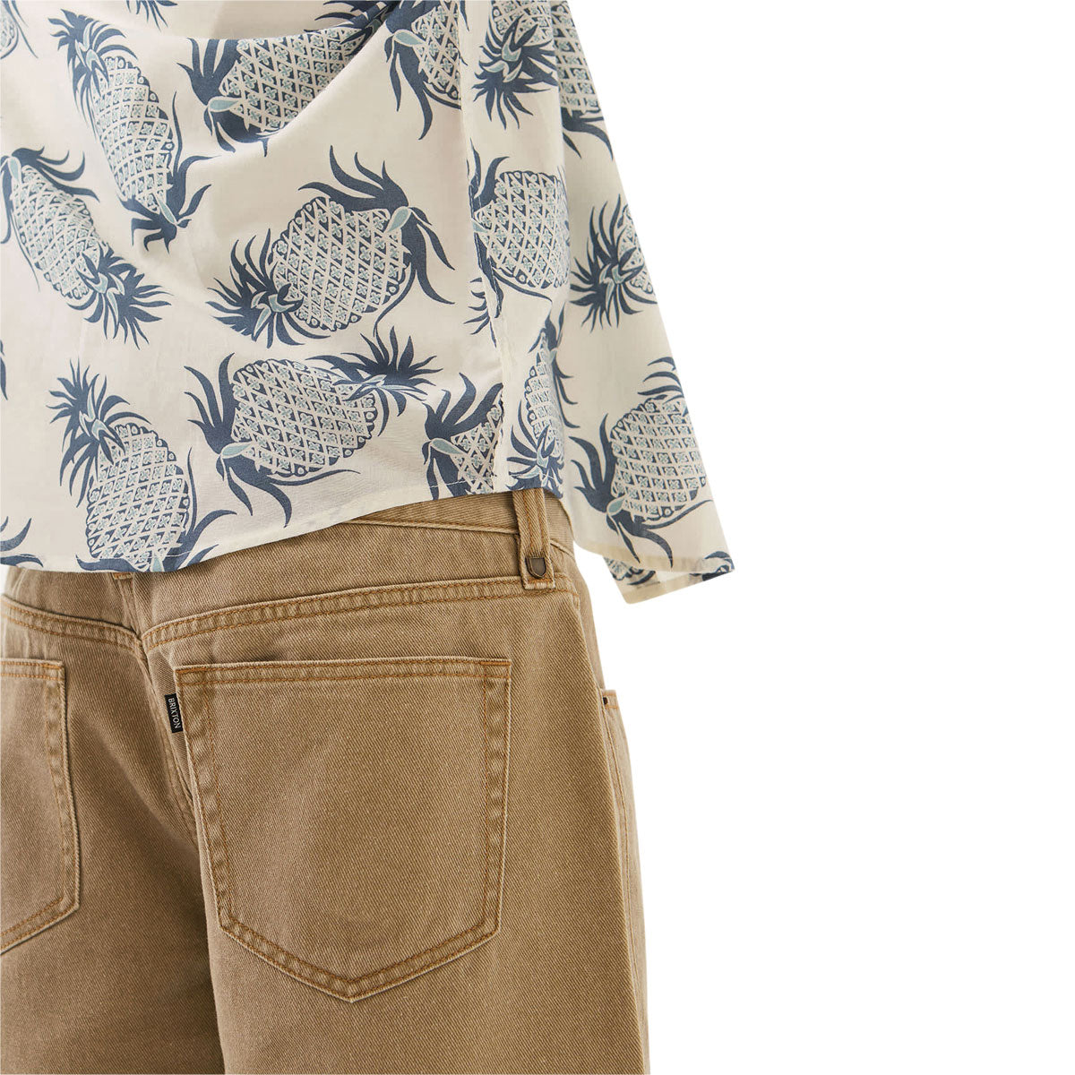 Brixton Relaxed Shorts - Washed British Khaki