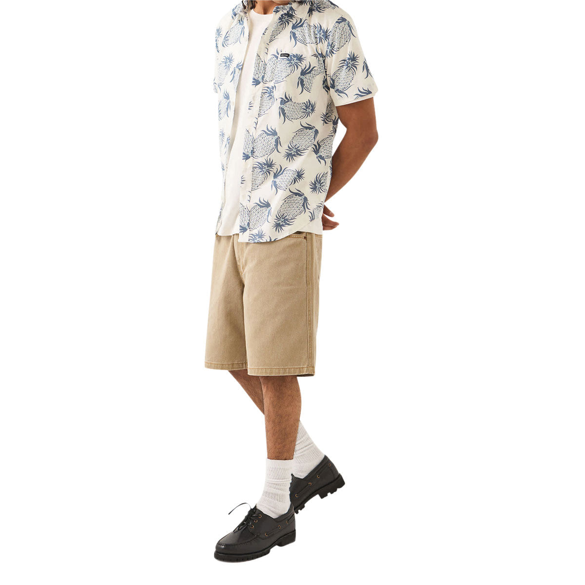 Brixton Relaxed Shorts - Washed British Khaki