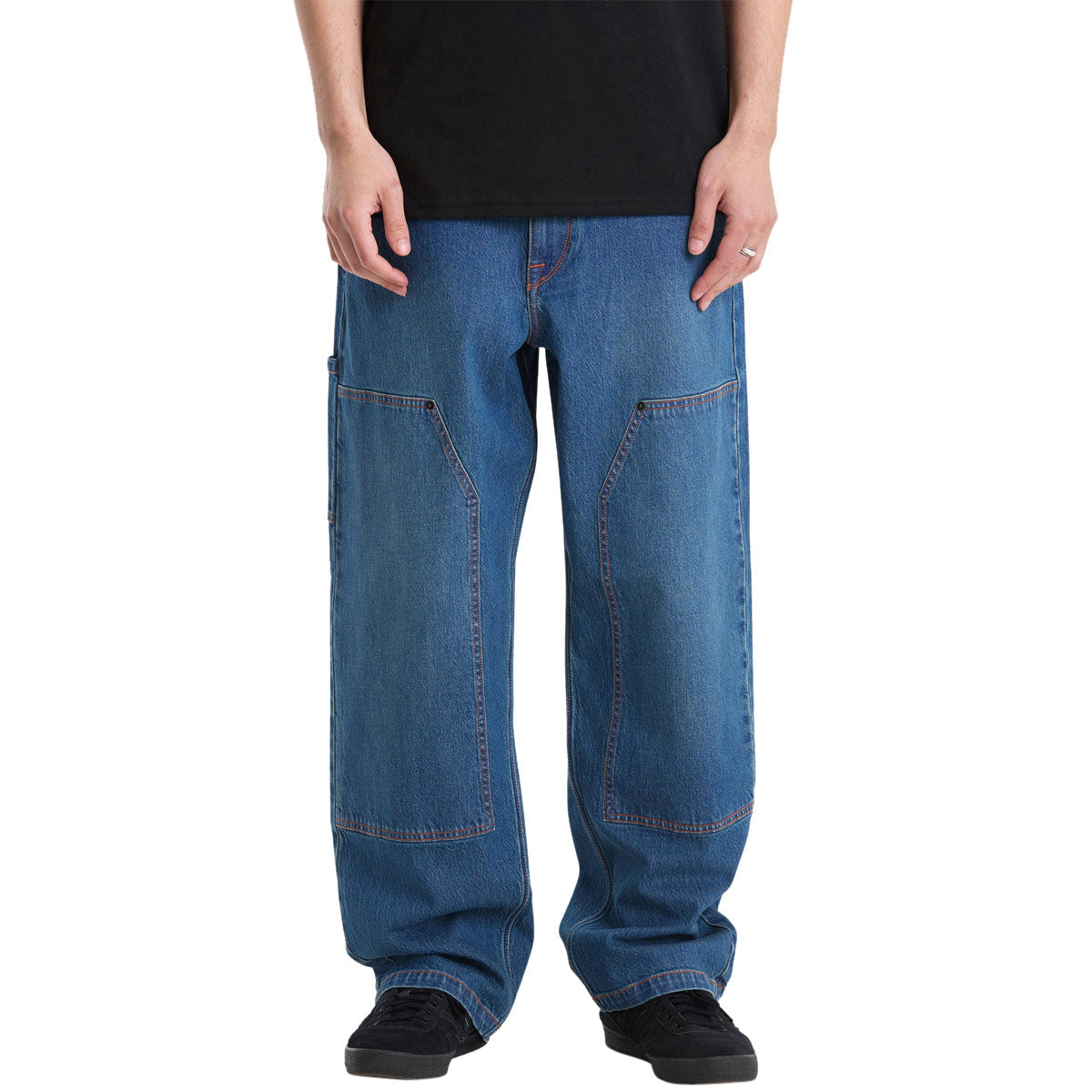 Volcom Work Carpenter Denim Jeans - Park Blue