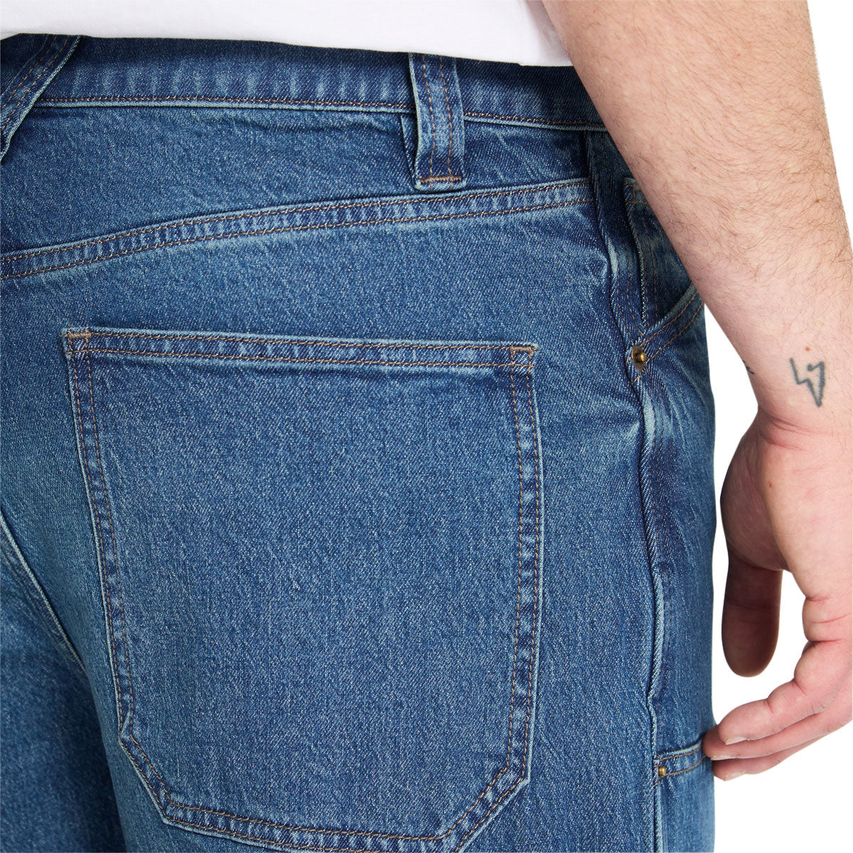 Volcom Work Carpenter Denim Jeans - Park Blue