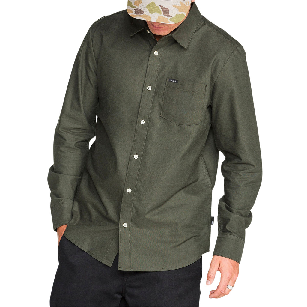 Volcom Veeco Oxford Long Sleeve Shirt - Climbing Ivy