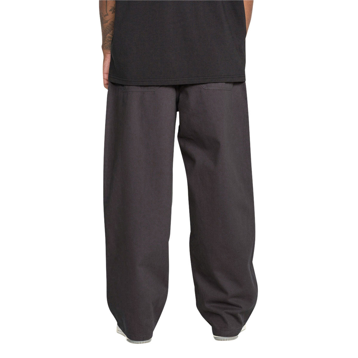 Volcom Chillow Pleat Elastic Waist Pants - Asphalt Black