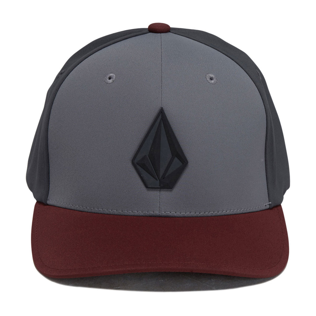 Volcom Stone Tech Flexfit Delta Hat - Burgundy