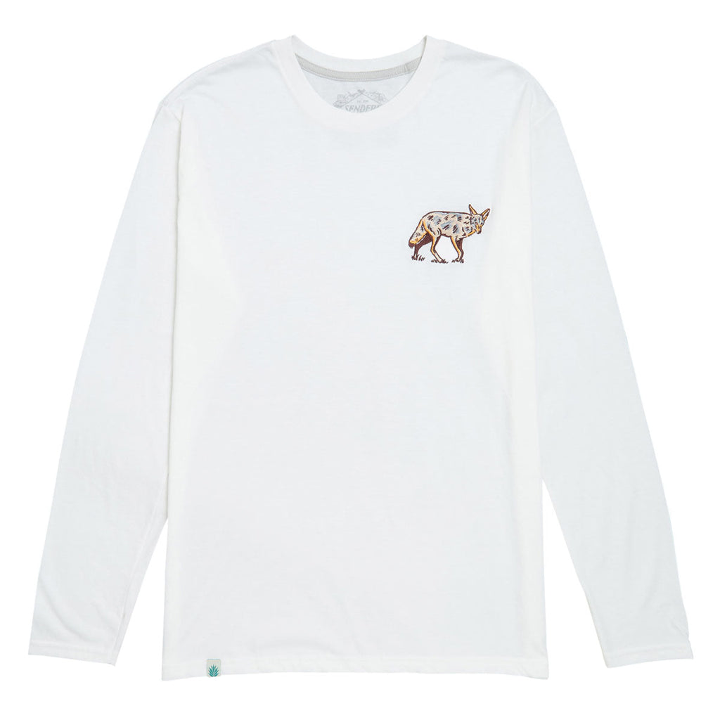 Sendero Coyote Long Sleeve T-Shirt - Vintage White