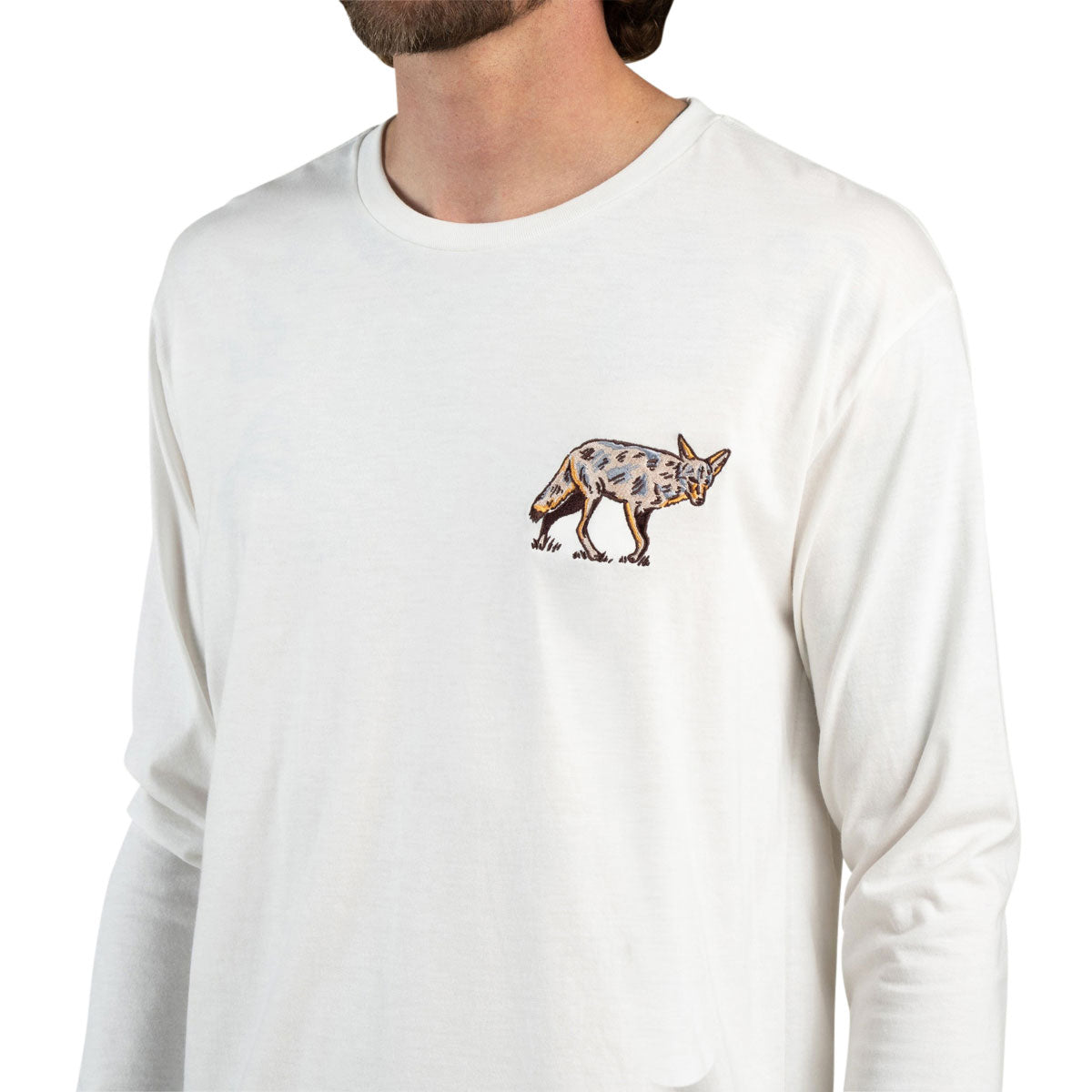 Sendero Coyote Long Sleeve T-Shirt - Vintage White